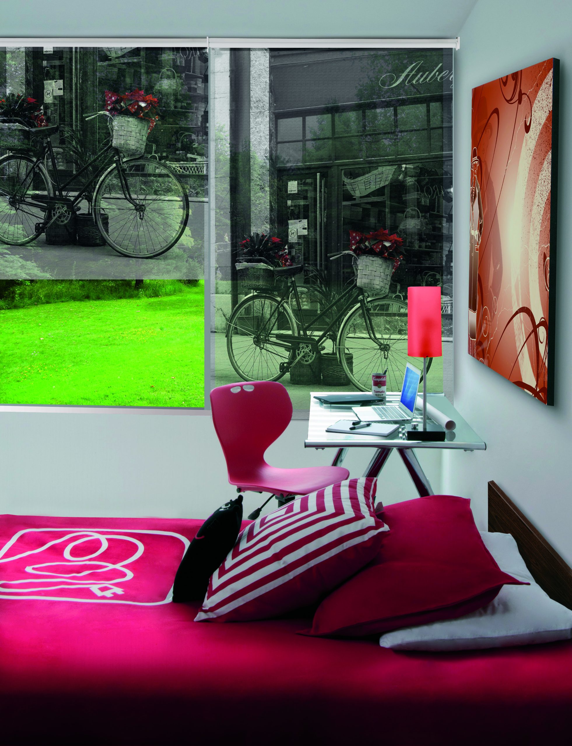 Nueva Cortina Solar Screen diseño bicicleta