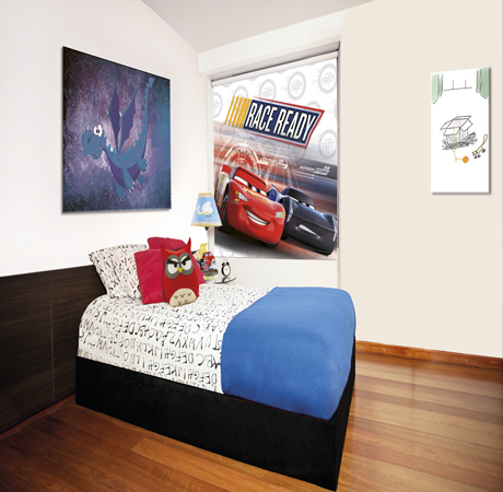 Cortinas Enrollables Blackout Cars para niños