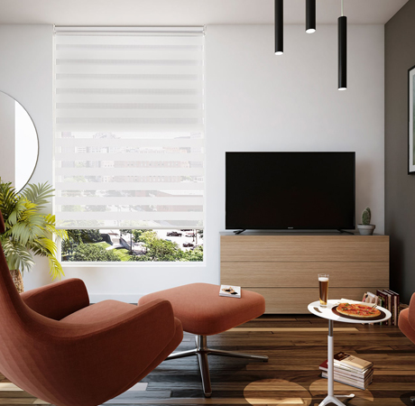 Decoración: Cortina Roller Duo de Reggia. Elegancia y funcionalidad en una sola pieza